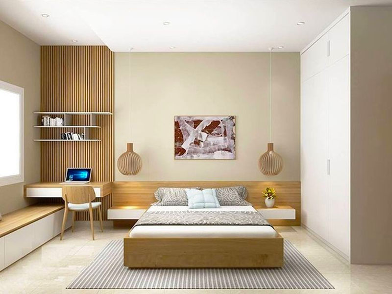 Mẫu giường gỗ công nghiệp hiện đại GCN3