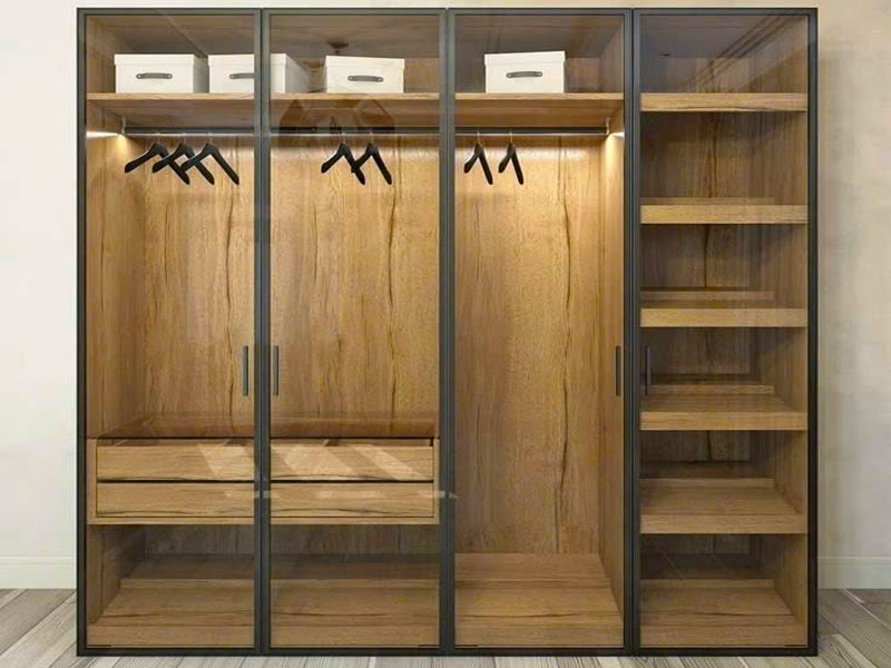 Mẫu tủ gỗ công nghiệp 4 cánh TCN11