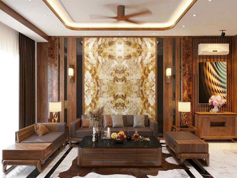 Nội thất phòng khách biệt thự NBT0010