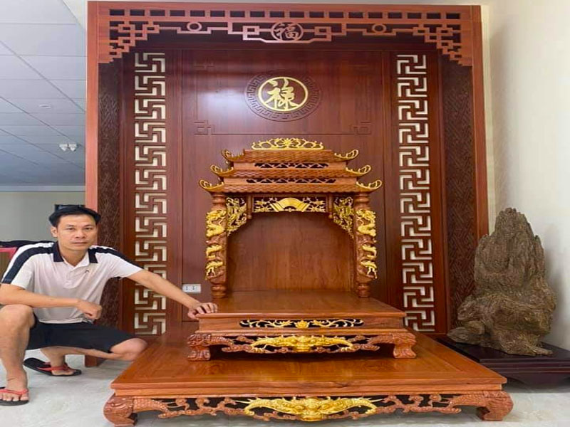 Vách ngăn bàn thờ thần tài VN0021